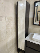 49" Vanico E129 Desk Vanity & Countertop Combo with Mirror and Linen (as is) l11-7