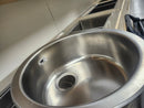 Blanco Rondo 18" Round Overmount Drop in Stainless Steel Bar Sink Floormodel Clearance as is-3