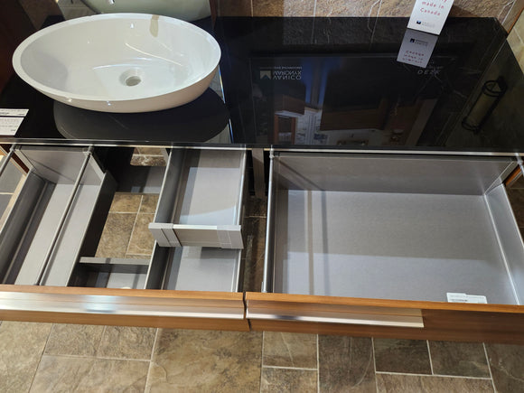 72" Vanico Loft Desk Vanity Combo (as is) l7