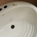 Kohler 19 x 16 Drop in 8cc 3 Hole Biscuit Bathroom Sink Floormodel Clearance As is m10-5