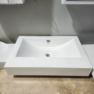 25 x 17 Square Vanity Countertop Sink Floormodel as is i15