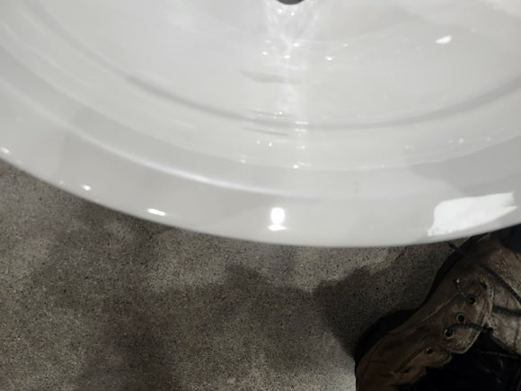 Kohler Bathroom Lavatory Overmount Serif Cast Iron Floormodel Clearance As Is
