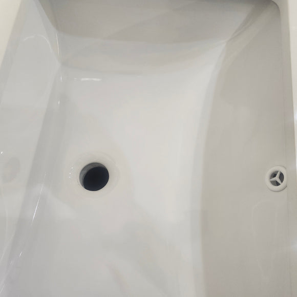 48" Aura Glossy White Plato Vanity with Countertop Combo (as is) J12