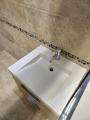 24 Duo Champage Melamine Biscuit as is with countertop l12-3