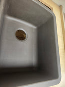 BLANCO Diamond SILGRANIT 32-in 60/40 Double Bowl Undermount Kitchen Sink - Volcano Grey Floormodel as is 400585-4