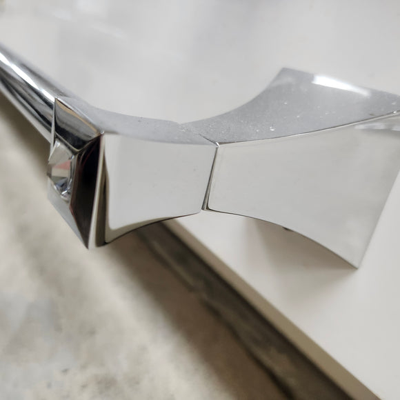 Rubinet Ice 24 Inch Towel Bar Floormodel Sold As Is Chrome Floormodel Clearance As is