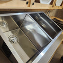 Blanco 16 x 14 .5 Double Bowl 400452 Precision Kitchen Sink Floormodel Clearance as is m10-2