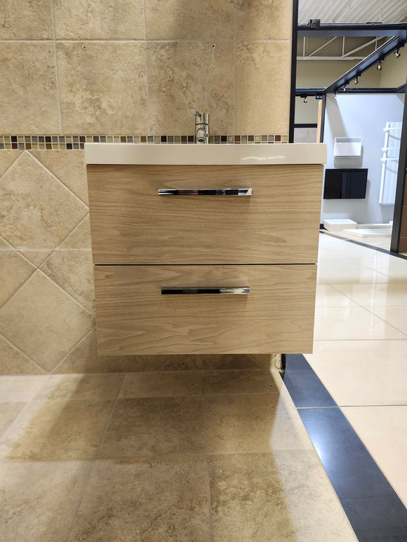 24 Duo Champage Melamine Biscuit as is with countertop l12