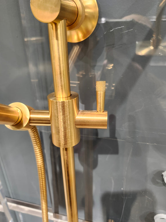 House of Rohl Gold Shower Accessories Floormodel Clearance as is rough in not included