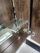 Vida Rosewood 31" Makeup Desk and Vanity Mirror with Countertop Combo Floormodel Clearance wallhung-8