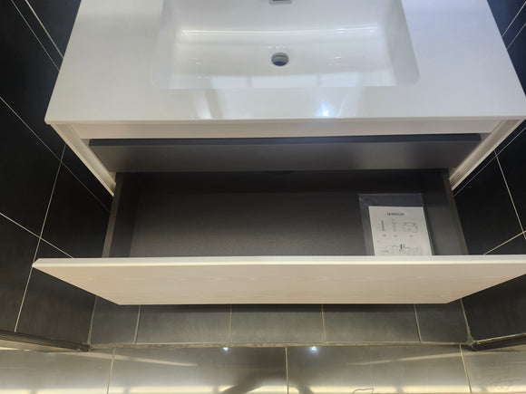 35" Espa Mica Wall Vanity with Countertop Combo (as is)