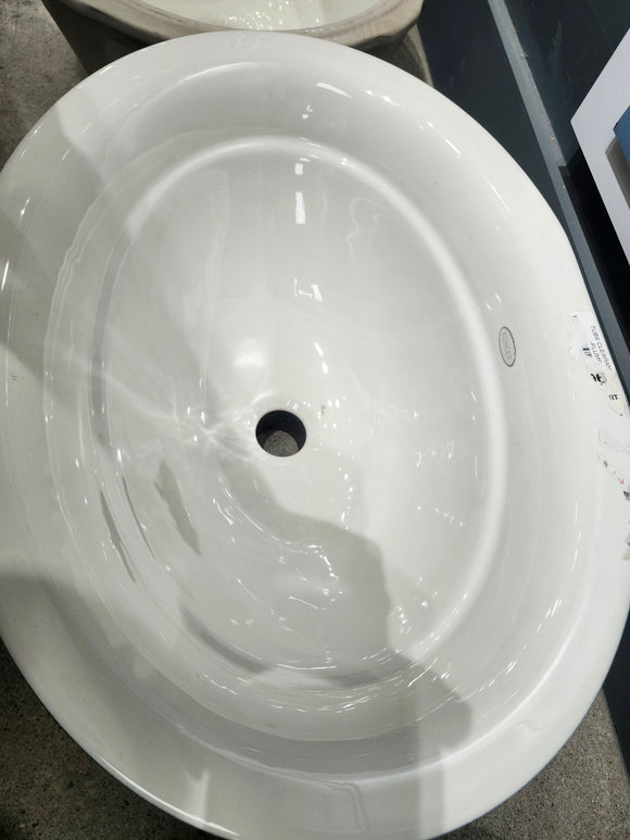 Kohler Bathroom Lavatory Overmount Serif Cast Iron Floormodel Clearance As Is