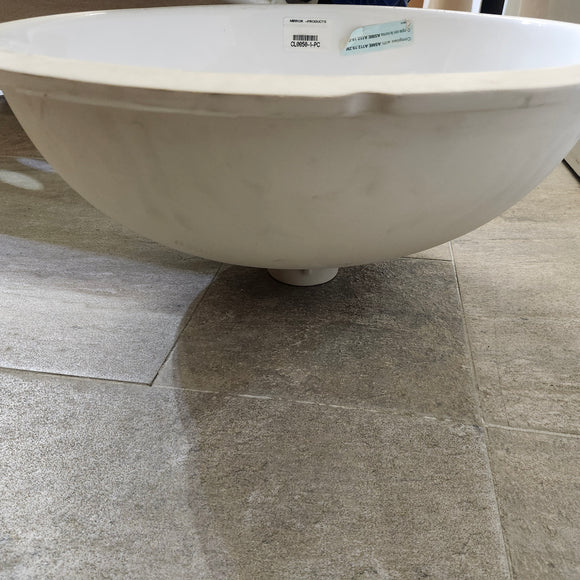 Undermount ~18 x ~16 Bathroom Vanity Sink No Overflow Floormodel as is m10