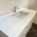 48" Aura Glossy White Plato Vanity with Countertop Combo (as is) J12-5
