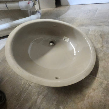 Kohler Oval Coloured Undermount Bathroom Vanity Sink Floormodel as is M10