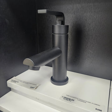Unity Fountain Blue Single Hole Matte Black Faucet Floormodel Clearance Sold as is (153)