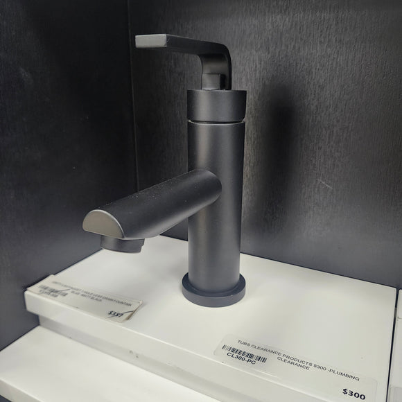 Unity Fountain Blue Single Hole Matte Black Faucet Floormodel Clearance Sold as is (153)
