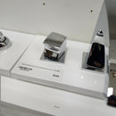 Vida Blois Roman Deck 4pc Bathroom Tub Faucet Square Chrome Floormodel Sold as is-3
