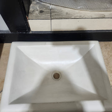 Native Trails Drop In Bathroom Sink 18 x 12 Montecite Pearl Floormodel As Is samor l15 - 0