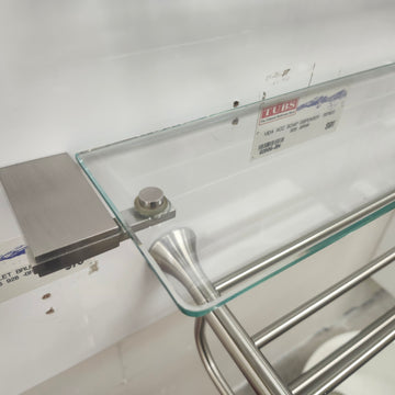 Vida 928 Series Glass Shelf Bathroom Accessory Floormodel As Is - 0