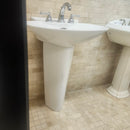 Two piece Pedestal Combo White Floormodel Clearance As Is (H15)-3