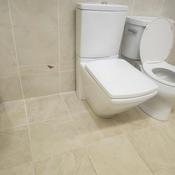 Kohler 2pc Elongated Toilet with Seat Floormodel Clearance as is K4472 K4308  I12