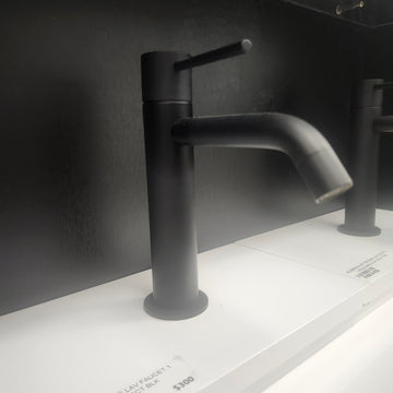 Aquabrass Treemme Single Hole Matte Black Faucet Floormodel Clearance Sold as is (153) - 0