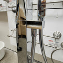 Vida Wave Floormount Tub Filler with Hand Held Shower Head and Lever Handle Floormodel Clearance as Is-14