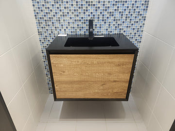 29" Flisa Top Secret Wall Vanity with Countertop Combo (as is)