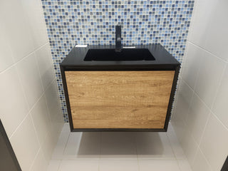 29" Flisa Top Secret Wall Vanity with Countertop Combo (as is)
