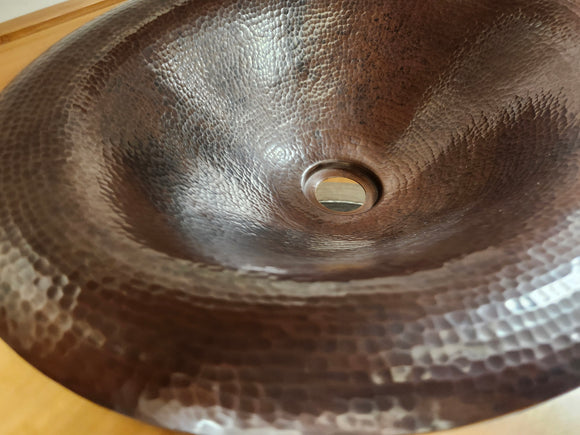 Native Trails 18 x 15 Drop In Bathroom Sink Copper Lotus Antique Floormodel As is Etobicoke