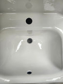 Kohler Vanity Countertop Sink 18 1/4 x 16 3/4 metal back splash single hole floormodel clearance-2