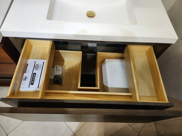 Fairmount 36 Vanity and Top Combo with Mirror Combo Floormodel Clearance k9