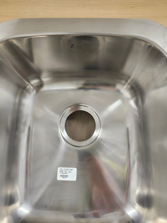 Vida Axes 27" x 19" Stainless Steel Round Undermount Kitchen Sink Floormodel Clearance