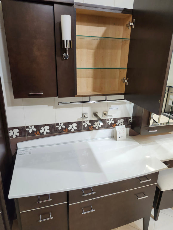 70" Vanico New York Vanity Combo with Dressing Table (as is)