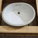 Vida Sage Oval 17.3 x 14.5 Bathroom Undermount Sink Floormodel as is M10-5