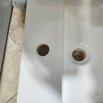 Duo 24 x 17 3/4 Countertop Vanity Sink no Overflow White Floormodel As Is i15 - 0
