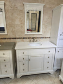 42" Fairmont Framingham Vanity and Countertop Combo with Mirror white k11-1
