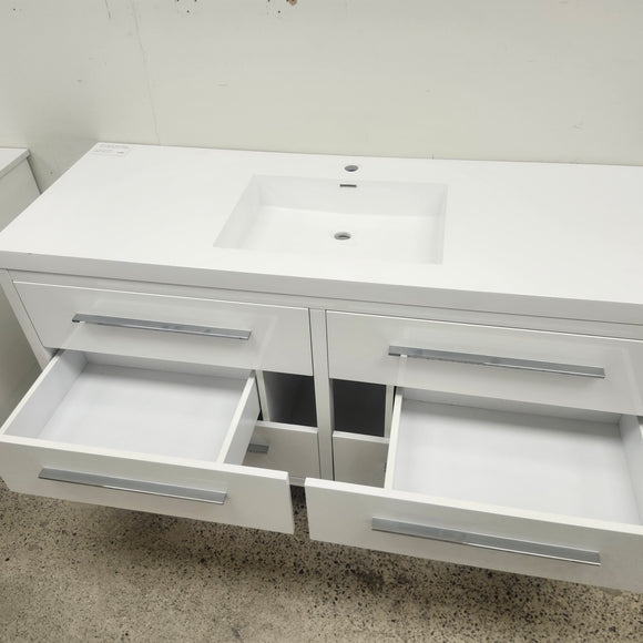 Vida 60 Inch Bathroom Vanity and Urban Sink Top Floormodel Clearance sold as is (212)