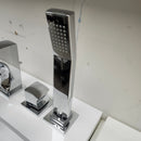 Vida Blois Roman Deck 4pc Bathroom Tub Faucet Square Chrome Floormodel Sold as is-7