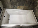 Neptune 60 x 32 built in bathtub as is floormodel with skirt afr azea k8-2