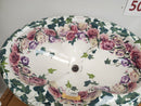 Kohler Artist Editions Drop In Bathroom Sink Flowers Peonies and Ivory Floormodel Clearance 25 1/4 x  17 x 9 1/4-2