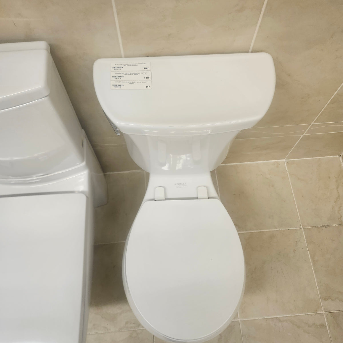 Kohler 2pc Toilet with Seat Floormodel Clearance as is K4467 K4197 K46 ...