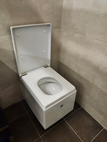 Duravit Elongated Wallhung Toilet and Seat Combo (as is) - 0