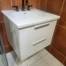 24" Vida Elements Vanity and Countertop Combo with Mirror (as is) j3-4