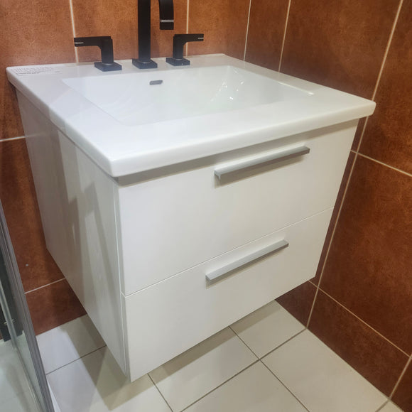 24" Vida Elements Vanity and Countertop Combo with Mirror (as is) j3