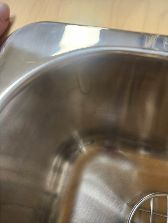 Vida Axes 31" x 20" Stainless Steel 3 Hole Overmount Kitchen Sink Floormodel Clearance