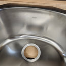 Franke 2 Bowl Steel Kitchen Sink Floormodel Clearance as is m10-6