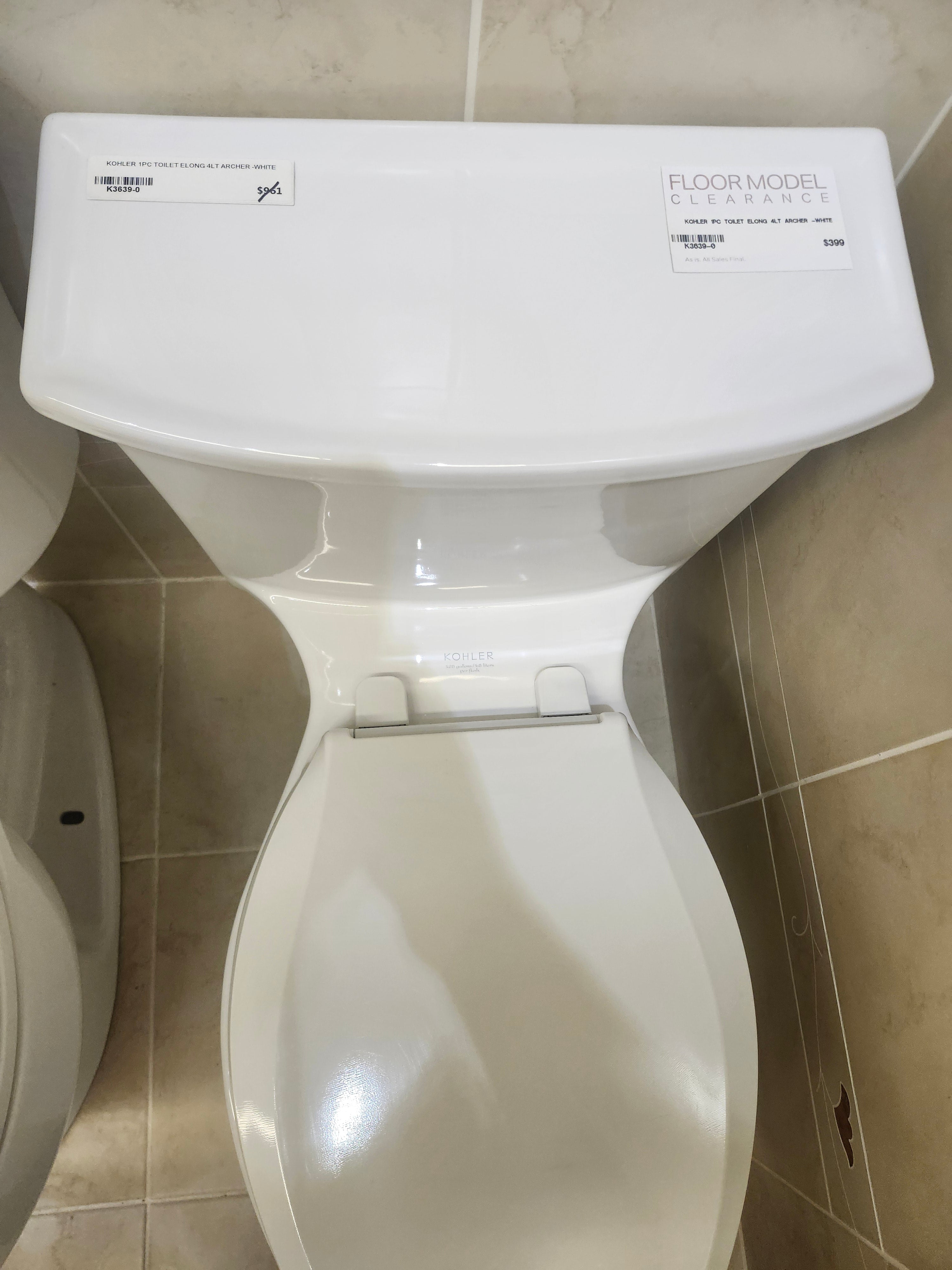 Kohler 1pc Archer Toilet (as is)