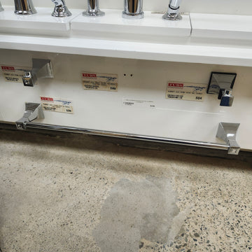 Rubinet Ice 24 Inch Towel Bar Floormodel Sold As Is Chrome Floormodel Clearance As is
